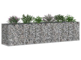 Gabion Raised Bed 2 pcs Silver 250 x 50 x 80 cm 3422231