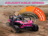 12V Battery Powered Ride on Truck w/ Remote, Four Suspension Wheels, Horn, Lights, Music, USB, for T3398P348437