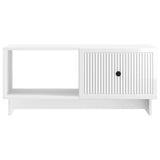 Coffee Table High Gloss White 90 x 50 x 40 cm Engineered Wood 894039