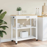Kitchen Trolley MONZA 84x40x88.5 cm Solid Wood Pine 376105
