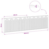 Wall-Mounted Headboard ALKMAAR White Engineered Wood 896265