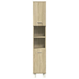 4 Piece Bathroom Furniture set Sonoma Oak Engineered Wood 3324970