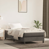 Box Spring Bed Frame Dark Grey 90x200 cm Velvet 3120749