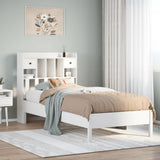 Bookcase Bed White Solid Pine wood Single Bookcase Bed 3322919