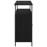 Sideboard Black Oak 100 x 35 x 80 cm Engineered Wood 882814