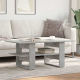 Coffee Table Concrete Grey 102x55x42 cm Engineered Wood 823265