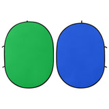 2 in 1 Oval Studio Background Screen Green and Blue 200x150 cm 190250