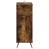 Bathroom Storage Cainet BREDA Smoked Oak 30 x 31 x 80 cm 897490