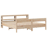 Bed Frame without Mattress 180x200 cm Super King Solid Wood Pine 3306177