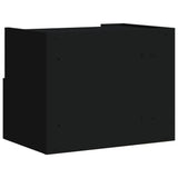 Wall-mounted Bedside Cabinets 2 pcs Black 45x30x35 cm 848314