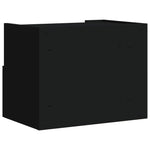 ZNTS Wall-mounted Bedside Cabinets 2 pcs Black 45x30x35 cm 848314