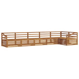 Outdoor Sofa Set 6 pcs Natural Solid Acacia Wood 3373554