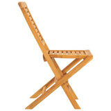 Folding Garden Chair Set of 8 Teak Solid teak wood Medium 3155048