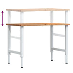Workbench Light Brown 100x60x cm Solid Wood Oak 3309719