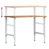Workbench Light Brown 100x60x cm Solid Wood Oak 3309719