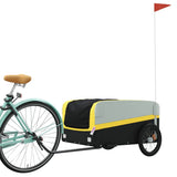 Bike Trailer Black and Yellow 45 kg Iron 94050