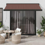 Manual Retractable Awning Brown 350x250 cm 3215724