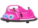 Angry Bird Licensed Waltzer Car, 12V Kids Bumper Car w/ Joysticks, Remote, Music LED Lights, Pink T3398P378939