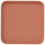 Square Flower Tray 24 pcs Brick Red 32 x 32 x 2.5 cm Plastic 42020371