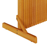 Privacy Screen Brown 79.5 x 50 x 150 cm Solid Acacia Wood 4108063