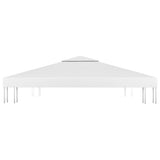 2-Tier Gazebo Top Cover 310 g/m 3x3 m White 312074