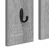 Wall-Mounted Coat Rack with Shelf Grey sonoma 84 x 10 x 80 cm 874496