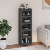 Book Cabinet Grey 50x35x154 cm Solid Wood Pine 821716