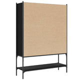 Bookcase Black Engineered wood, steel Medium Bookcase 3214329