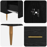 Highboard with Drawer Black Oak 69.5 x 31 x 115 cm 882516