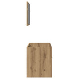 2 Piece Bathroom Furniture Set Artisan Oak Engineered Wood 862040
