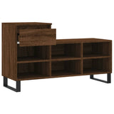 Shoe Cabinet Brown Oak 102x36x60 cm Engineered Wood 831379