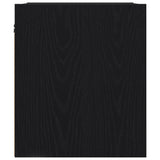 ZNTS Wall-mounted Bedside Cabinets 2 pcs Black Oak 38x34x40 cm 861250