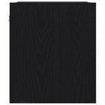 ZNTS Wall-mounted Bedside Cabinet Black Oak 38x34x40 cm 861249