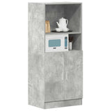 Kitchen Cabinet Concrete Grey 57x41.5x131.5 cm Engineered Wood 860124