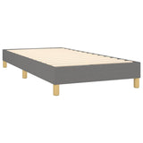 Box Spring Bed Frame Dark Grey 90x200 cm Fabric 3120583