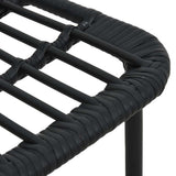 48584 Garden Chairs 2 pcs Poly Rattan Black