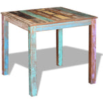 ZNTS Dining Table Solid Reclaimed Wood 80x82x76 cm 243452