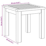 Side Table Oil Natural 35 x 35 x 34 cm Solid Acacia Wood 4108110