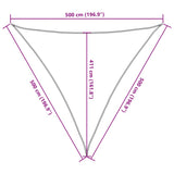 Sunshade Sail 160 g/m Black 5x5x5 m HDPE 311757