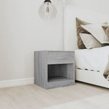 Bedside Cabinets 2 pcs with Drawer Grey Sonoma 342587