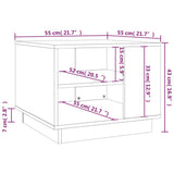 Coffee Table Sonoma Oak 55x55x43 cm Engineered Wood 810292
