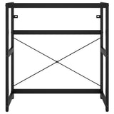 Bathroom Washbasin Frame Black 79x38x83 cm Iron 338501