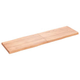 Table Top Light Brown 180x50xcm Treated Solid Wood Live Edge 363977
