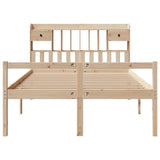 Bookcase Bed without Mattress 160x200 cm Solid Wood Pine 3322059