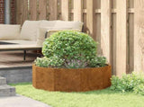 Planter Rusty 90 x 90 x 35 cm Weathering Steel 883737