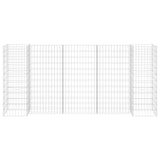 H-Shaped Gabion Planter Steel Wire 260x40x120 cm 145662