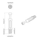 Cam Lock Screw 4000 pcs Silver and Black Metal 864363