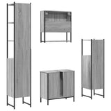 4 Piece Bathroom Furniture Set Grey Sonoma Engineered Wood 3214713