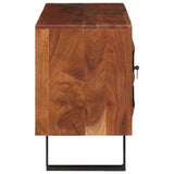 TV Cabinet Honey brown 112 x 30 x 48 cm Solid acacia wood 4104019