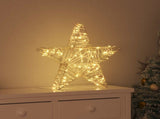 3D Star 50 LEDs Warm white 55 x 52.5 x 9 cm Rattan 42019104
